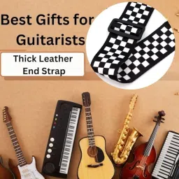 urban infotech Guitar Belt with tuner and capo , 5 picks Polyester Strap image 4