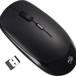 ZEBRONICS ZEB-LEOPARD,2.4GHz Wireless, Nano Receiver, 4 Buttons, Upto 1600 DPI (Black) Wireless Optical Mouse-image-3