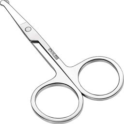 Nose Hair Scissors, Facial Hair Trimming Scissors, Stainless Steel Safety Small Grooming Scissors for Eyebrows, Nose, Beard & Mustache Scissors-picture-15