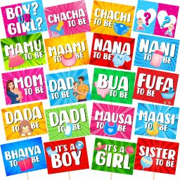 20 Pcs Baby Shower Props for Photoshoot,Photo Booth for Mom to Be Shoot, Photo Booth Board-image-39