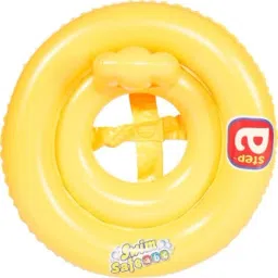 Inflatable Baby (IND*55) Infant Swimming Float Seat Ring Yellow Inflatable Swimming Safety Tube-26