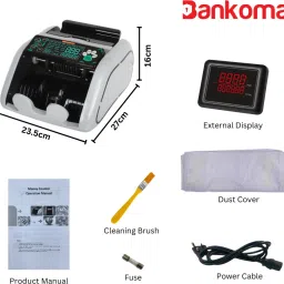 BANKOMAT Note/Money Counting Machine with Fake Note Detection and Display Updated & Fast Note Counting Machine image 4