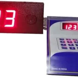 4inch Digit token calling machine/token display machine big token display system with Voice Announcement(Hindi & English Announcement) Indoor, Outdoor PA System-4