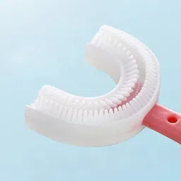 U Shaped Toothbrush For Kids Manual U Type 360 Degree Soft Silicone Oral Teeth Soft Toothbrush-18