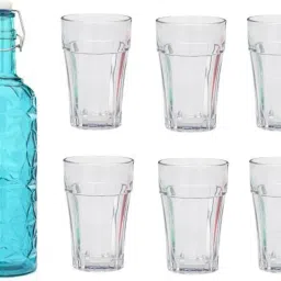 Combo Of Bottle And Glass Set -A140 Jug Bottle Glass Set-image-25