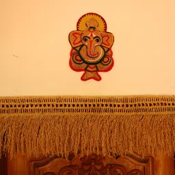Natural Paddy Door/Pooja Room Toran With 14 Inch Big Sitting Ganesh Combo Toran-image-30