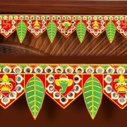 Traditional Door Hanging/Bandarwal/ Mirror Toran for Door. Toran-image-75