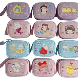 Girls Blue, Pink, Purple Coin Purse-image-4