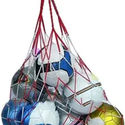 Mesh Net (Hold 10 to 12 Football) 1Pc Nylon Mesh Ball Carry Net Bag Football Net-29
