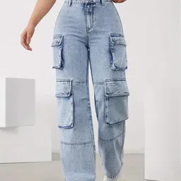 vbeauti Women Regular High Rise Light Blue Jeans-picture-36