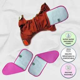 softspun Microfiber (4 LAYER) Baby Diaper Insert Pads image 4
