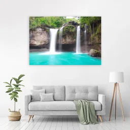 91 cm Beautiful Waterfall (Posters-36Inch X 24Inch) Self Adhesive Sticker-image-18