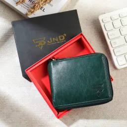 Men Casual Green Artificial Leather Wallet-picture-25