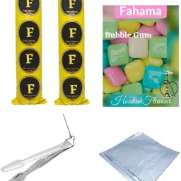 MAGIC COIL , BUBBLE GUM FLAVOR , CHIMTA , FOIL PAPER COMBO Hookah Charcoals-image-3