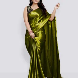 Solid/Plain Bollywood Satin Saree-picture-25