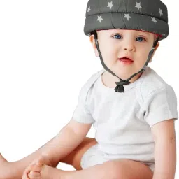 Baby Star Grey Safety Helmat second model Baby Star Head Protector Adjustable Size Baby Learn to Walk Or Run Soft Helmet Safety Cap-image-55
