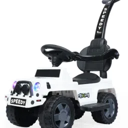 Speedy Hummer+ 4x4 Ride on Jeep for Kids I Music & Horn Steering with Backrest I Jeep Non Battery Operated Ride On-45