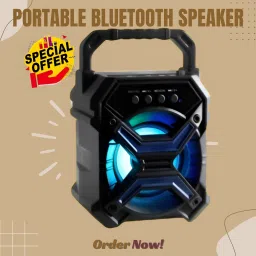 GUGGU Portable Bluetooth Stereo Sound with 1200mAh Battery, 10W Bluetooth SpeakerD414 10 W Bluetooth Party Speaker-15