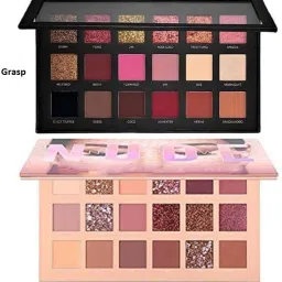 grasp Rose Gold Remastered Edition + Nude Edition Eyeshadow Makeup Kit-image-6