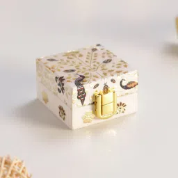 izzhaar Wedding and Engagement Gold Wooden Decorative Box-picture-10