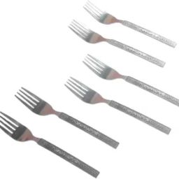 shini lifestyle fork, dinner fork, lunch fork, steel fork, chowmin fork Steel Fruit Fork, Baby Fork, Dinner Fork, Salad Fork Set image 2