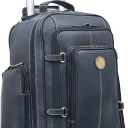 Small Cabin Suitcase (18 inch) 2 Wheels - Rolling Backpack Wheeled Laptop Backpack for Travel, Trolley Luggage Suitcase - Blue-image-82