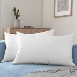 LUXURY Polyester Fibre Solid Sleeping Pillow Pack of 2-image-57