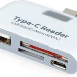 play run Type™ C to USB + Card Reader Connection Kit Card Reader (White) Card Reader image 2