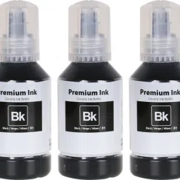Teqbot 005 Ink for Epson 3 Ink Bottle M2140, M2170, M3140, M3170, M1100, Printers Black Ink Bottle-image-73