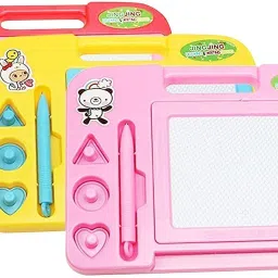 kmc kidoz Educational Computer & Magic Slate Combo Set, LED Screen Laptop and Magnetic Slate Combo for Kids image 2