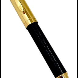 Executive Tuv 300 Black Metal Body Ball Pen With Designer Golden Trims Best Gift Ball Pen-image-93