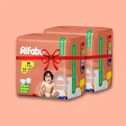 Baby Diapers | Long Lasting Dryness | Leak Proof | 12 hrs protection - M-32