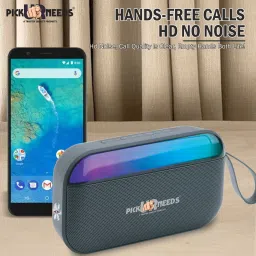 Pick Ur Needs Portable Wireless Speaker With RGB Light TF Card/USB Device Hands Free Calling 5 W Bluetooth Speaker image 4