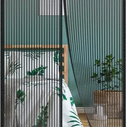 Magnetic Curtain Door Mesh With Full Frame Hook for Home, Doors, Balcony Insect Net-28