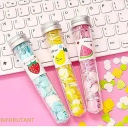 Travel Soft Paper Soap Flower Design Tube Shape Bottle .---picture-23