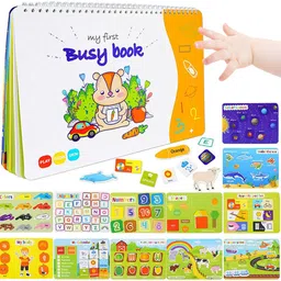 verilux Montessori Busy Book for Toddlers Interactive Activity Book with 12 Fun Themes-picture-28