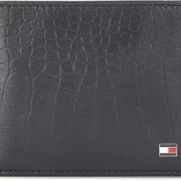 Men Black Genuine Leather Wallet - Mini-image-16