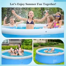 Intex 28111ST 8ft x 30in Easy Set Inflatable Kid Swimming Pool with Free Pump Inflatable Swimming Pool-17