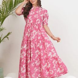Women Gown Pink Maxi/Full Length Dress-image-29