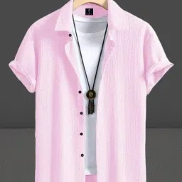 Women Regular Fit Self Design Spread Collar Casual Shirt-image-67