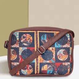 Multicolor Women Sling Bag - Medium African-image-3