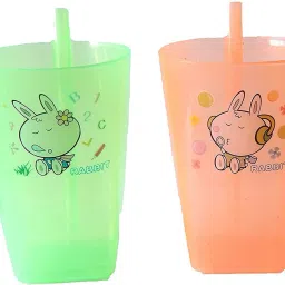 Sip-A-Cup with Built In Straw For Kids pack of 2-10