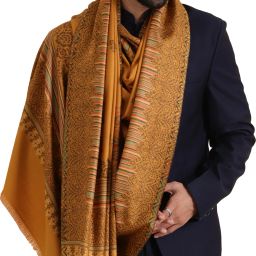Tweedle Acrylic Striped Men Shawl-image-31