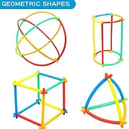 littlewish Colorful Building Blocks for Kids - Plastic Straw Building Block Creative Smart image 2