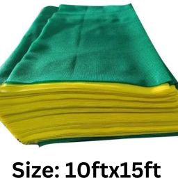 Green Shade Net(10ft x 15ft), 50% Sunlight Block Multipurpose For Garden/Balcony Portable Green House-13
