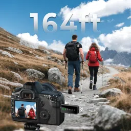 grenaro Wireless Mike for Vlogging, 3 in 1 Mic for YouTube, Plug & Play Wireless Mic Microphone image 2