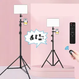 FKU LC328 Ring Light 32cm & 8 Feet Tripod Stand 36W LED Ring Light,Remote, Touch Key Tripod Kit-picture-21