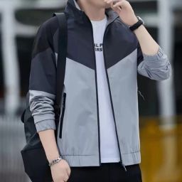 Men Colorblock Sports Jacket-image-44
