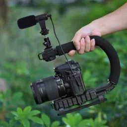 TECHGEAR New AY-49U Video Making Stabilizer U/C Shaped Handheld with 36LED Light, Monopod Kit-picture-16