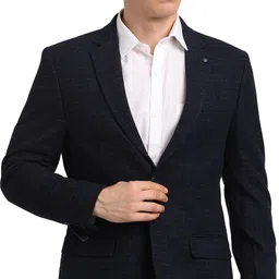 turtle Men Checkered Single Breasted Casual Blazer-picture-7